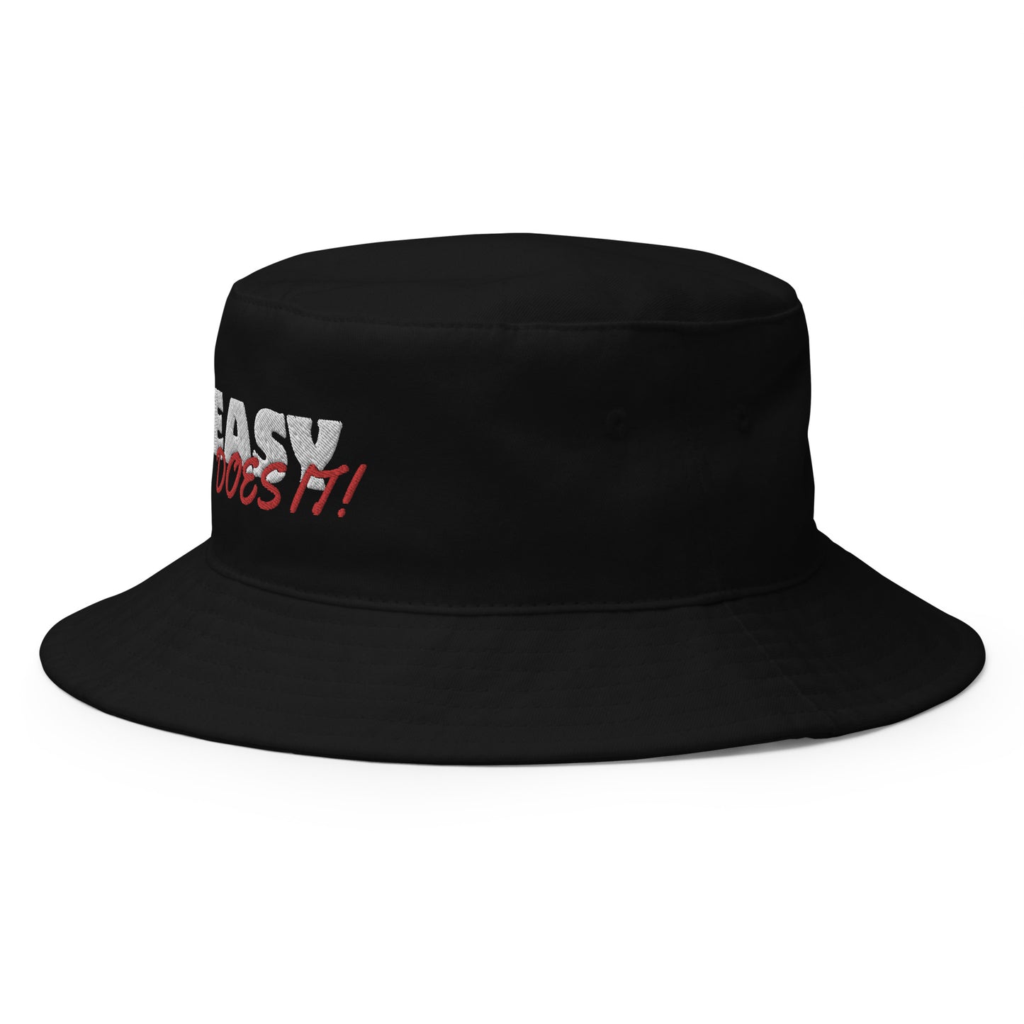 Easy Does It Embroidered Bucket Hat