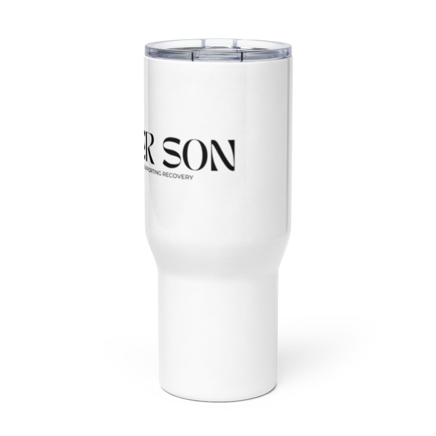 Sober Son Logo Travel Mug with Handle