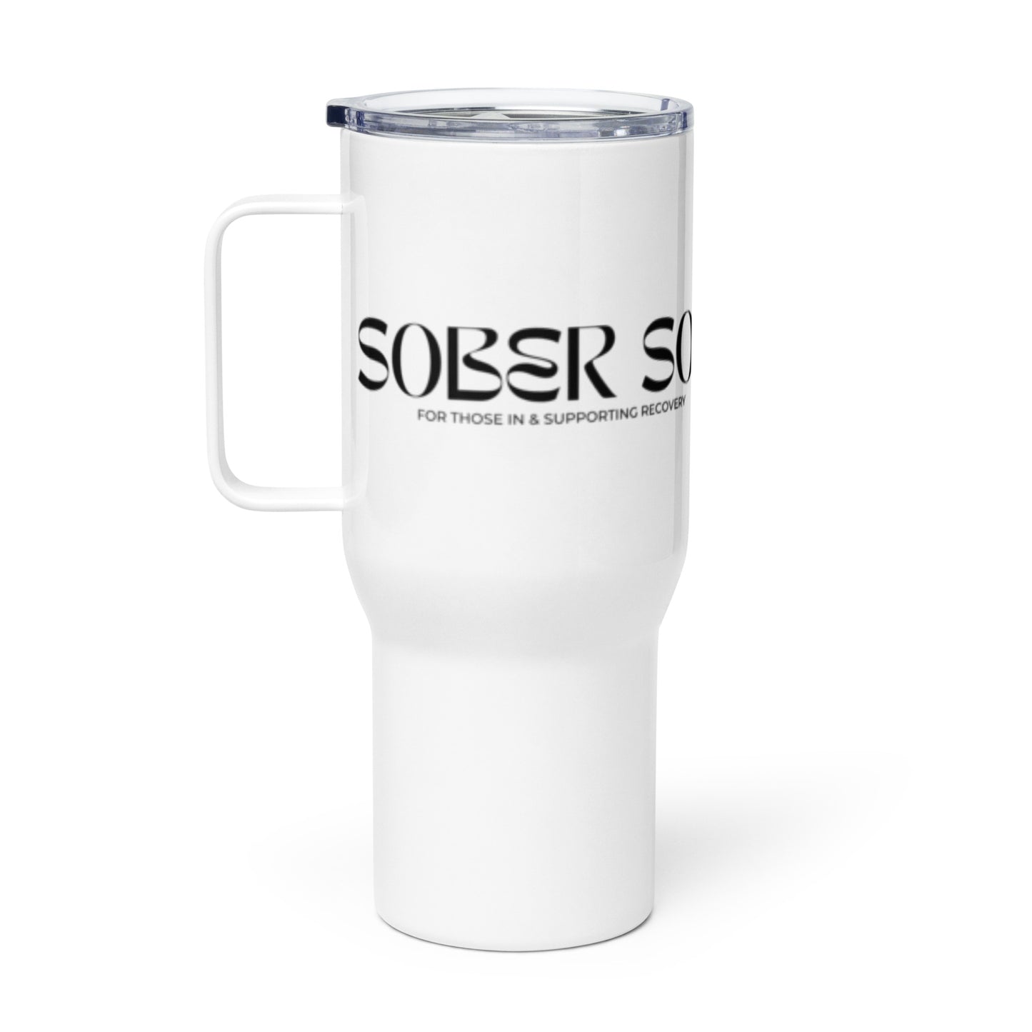 Sober Son Logo Travel Mug with Handle